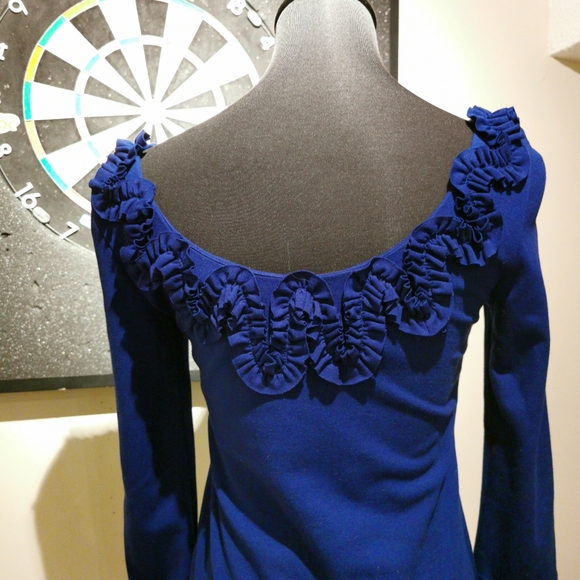 Tibi Ruffled stretch-jersey dress like new - Picture 10 of 12